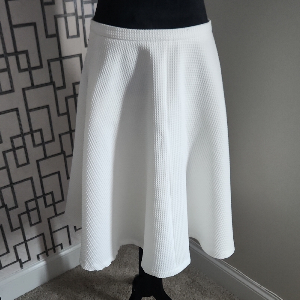A-line, flared midi skirt